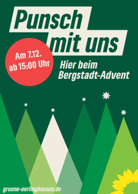 Einladung zur Veranstaltung „Punsch mit uns“ am 7. Dezember